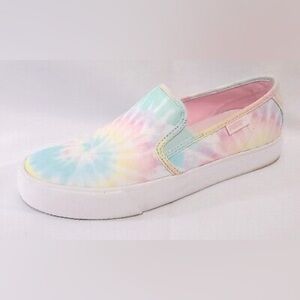 Puma Bari Pastel Tie Dye Slip On SoftFoam Canvas Sneaker Shoes women’s 7